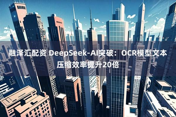 融泽汇配资 DeepSeek-AI突破：OCR模型文本压缩效率提升20倍